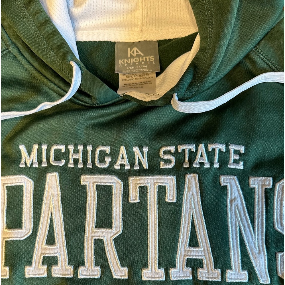 Men’s MSU Spartan Embroidered Hoodie - Picture 3 of 3